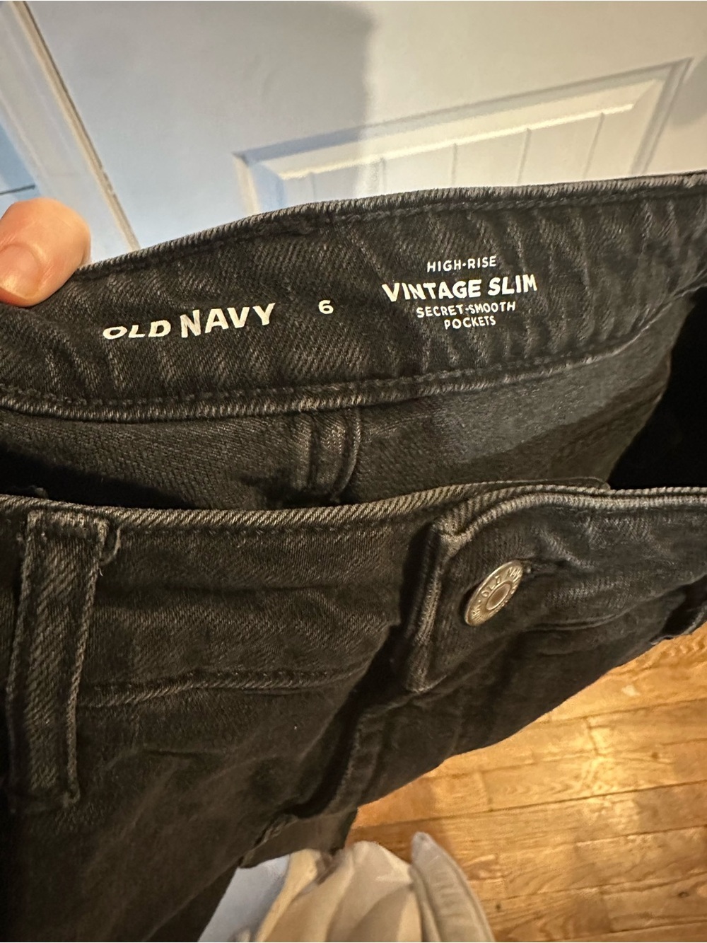 Old Navy Vintage Slim High-Rise Jeans - Black